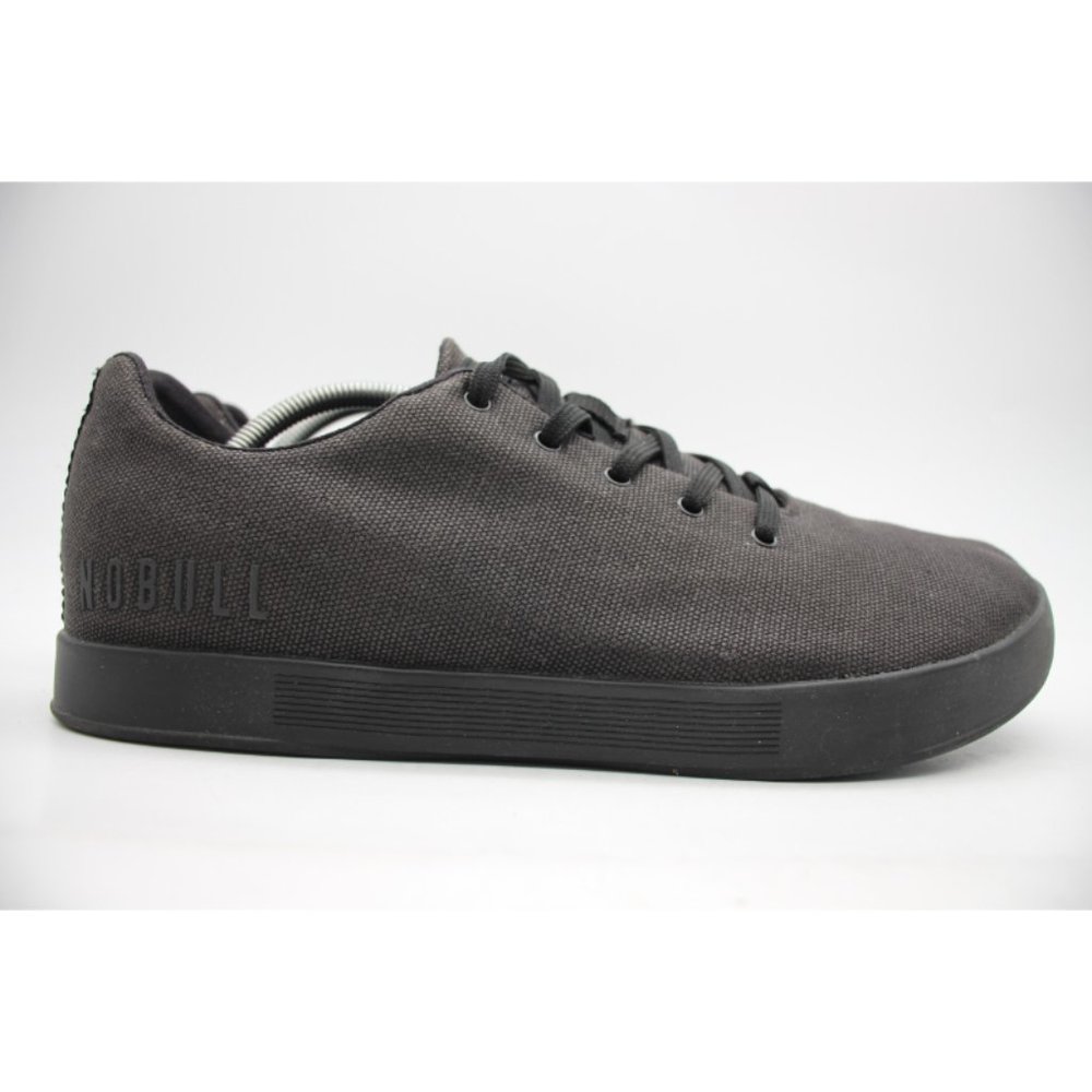 NoBull Black Canvas Trainer Men's 11.5 Women's 13  Lace Up Gym